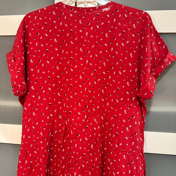J. Jill Red Patterned Midi Dress - Picture 10 of 10
